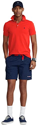 Image of POLO RALPH LAUREN Men's Classic Fit Polo Shirt, (Spring /Summer 2022) African Red, Large