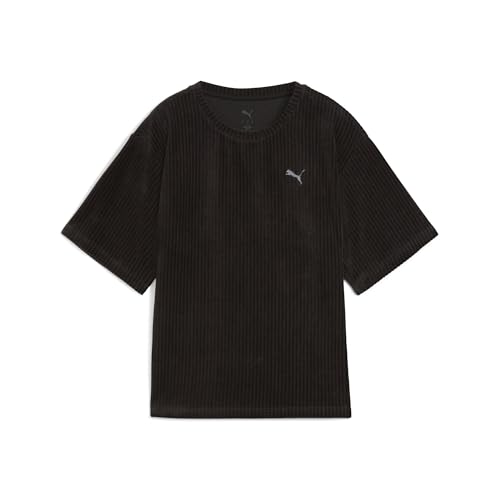 PUMA Unisex ESS Elevated Relaxed Velour Rib Tee Tee (1 Stück)