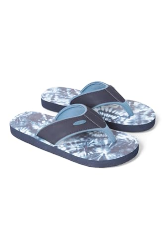 Animal Swish Allover Printed Womens Flip Flop Bleu Clair 37