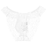 M ホワイト メンズビキニ 【La-PommeHomme/ラポーム・オム】 総レース 立体縫製 下着 アンダーウェア パンツ lap-625009