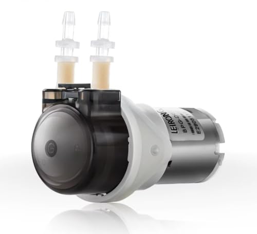 BPG 12v24V Factory Wholesale Small Electric Dispenser 1-93ml/min Peristaltic Pump Industrial Medical Aquarium (24V brown, BPG-DG1B20A-(40ml/min))