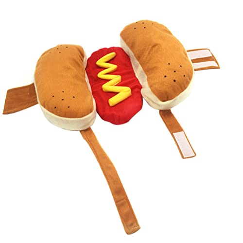 UKCOCO Hot Dog Pet Kostüm: Tier Cosplay Kostüm Halloween Party Weihnachten Pet Kleidung für kleine mittelgroße Hunde