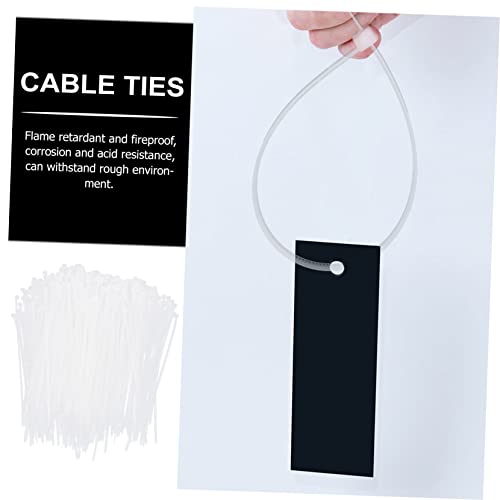 Bridas de Nylon Blancas 1000 Unidades para Sujetar Cables | Para Organizar Interior, Diseño Resistente a la Corrosión, Fácil de Guardar, Alta Flexibilidad y Ligereza miniatura 3