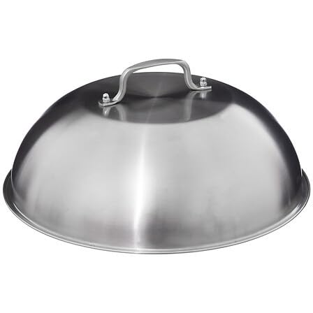 Deconation Lot De 3 Cloches De Cuisson Pour Plancha ø32 Cm - Inox - Couvercles Avec Poignée