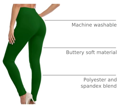 Image of Kotii Women's Soft Full Length Leggings High Waist Ankle Length Leggings Pants Tights