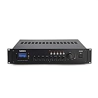Multi Zone Line Amplifier with Bluetooth, 2 x Mic and 2x Line Inputs Control Your Speaker Set-Up with Minimal Effort Suitable for Shops, Pubs, Restaurants, Cafes as well as Home Sound Systems Includes IR Remote