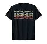 Germantown Hills Illinois Germantown Hills IL Retro Vintage T-Shirt