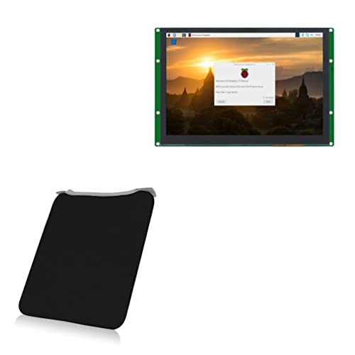 BoxWave Case Compatible with Chipsee Industrial Pi CM3-101-EM - SlipSuit, Soft Slim Neoprene Pouch Protective Case Cover - Jet Black