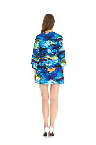 Image of Women's Hawaiian Open Front Kimono Top Signature Prints | Open Front Design; Lightweight Rayon; Signature Tropical Prints; Relaxed Fit; Resort Vacation Style