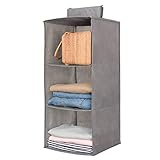 ✔️[AHORRA ESPACIO]: Este organizador de armario ofrece la solución perfecta a tus problemas de almacenamiento. Conseguirás un amplio espacio para guardar ropa y accesorios como jerseys, toallas, pijamas, ropa de bebé, pantalones, calcetines y mucho más.