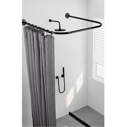 Tringle à rideaux flexible pour cabine d'essayage et dressing avec rail d'angle