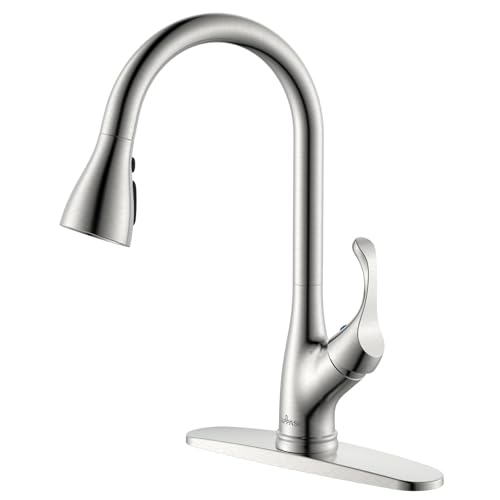 APPASO Pull Down Kitchen Faucet with Sprayer Stainless Steel Brushed