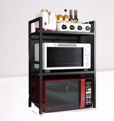 レンジ台 キッチン レンジラック 伸縮 電子レンジ オーブン 2段