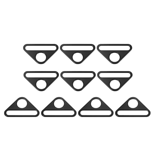 Boucle triangulaire en D à barre pivotante pour sangle de sac de sport et randonnée