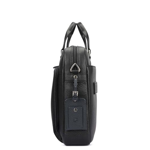 Image of Da Milano LeatherLaptop Bag for Men & Women | Laptop Messenger Bag | Fits Up To 15 inch Laptop | Ideal for Office Purpose (10122)