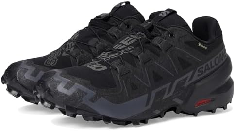Salomon SPEEDCROSS 6 GORE-TEX 【28cm】 Salomon T nis de corrida feminino Speedcross 6, Preto/Preto