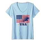 USA Flag Track and Field Team Tshirt