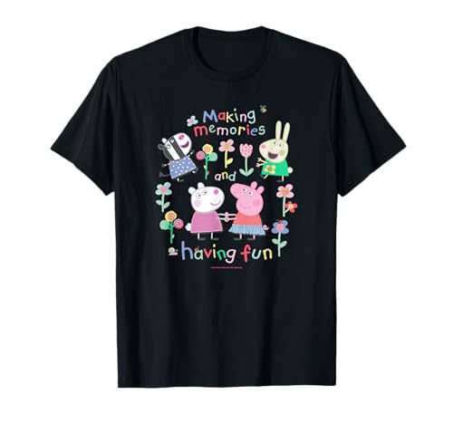 T-shirt Peppa Pig imprimé rigolo et confortable pour l'été