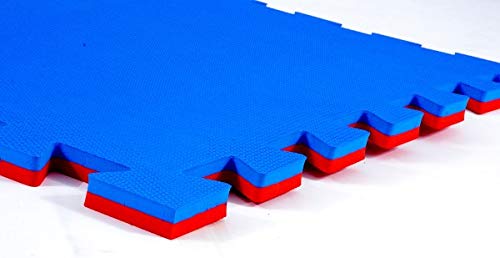 Kit Tatame E.V.A - 30 mm - 6 pcs - Slade Fitness - Azul e Vermelho