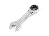 TEKTON 15 mm Stubby Ratcheting Combination Wrench | WRN50115