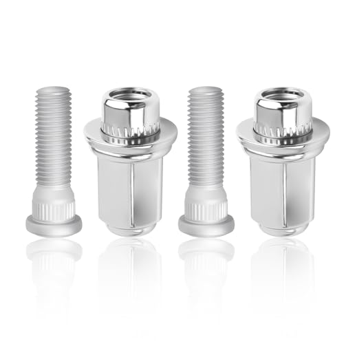 2 Sets M12x1.5 Wheel Studs and Lug Nuts Kit Compatible with Toyota Lexus,OEM#90942-02037,90942-01058 Wheel Lug Stud,Heavy Duty Wheels Bolt Car Accessories for Firm Holding