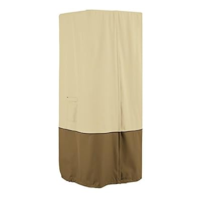 Classic Accessories Veranda Water-Resistant 32 Inch Square Stand-Up Patio Heater With Table Cover, Outdoor Heater Cover