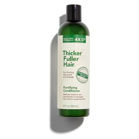 Thicker Fuller Hair Fortifying Conditioner - Moisturizing Conditioner for Women - Lightweight, Natural Formula - Hair Smoothing Conditioner - 12 oz Cover