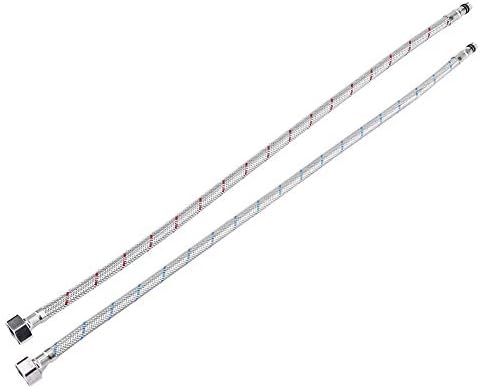 Miniatura 8 de Manguera de suministro de conector de grifo, 2 mangueras multifunción de compresión de acero inoxidable para grifo, conector flexible de grifo,