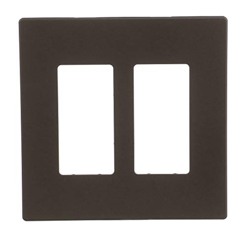 Image of Eaton PJS262RB-SP-L Designer 2-Gang Screwless Wallplate, Oil Rubbed Bronze