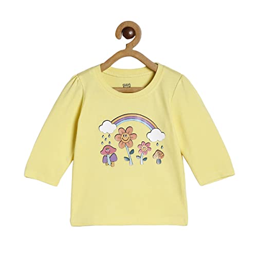 Image of miniklub Girls Round Neck Full Sleeve Knitted Cotton Top (Pink Color)