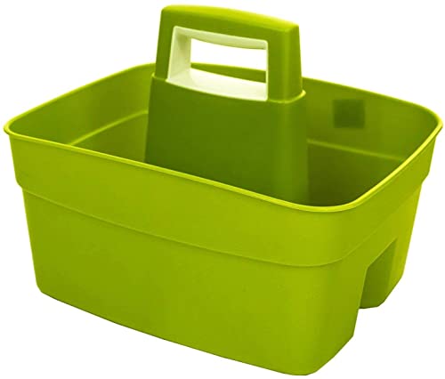 ACCURATE Kitchen Tidy Organiser Multipurpose Cleaning Caddy with Carry Handle (Green)