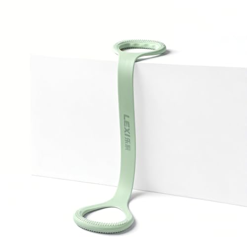 Lexi Resistance Band 20-25 Lb Lexi Figure 8 Resistance Band with Handles Fitness Elastic Rope Execrise Workout for Arm Back Chest and Shoulder Quick Workout for Muscle Toning (Green)