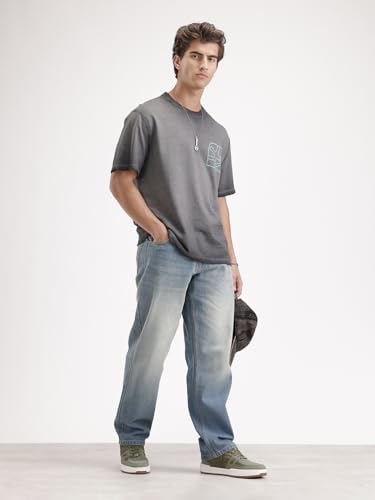 Image of WROGN Men's Loose Fit Jeans | Mid Rise | Jeans for Man
