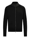 Polyester-Details Belstaff Kelby Herren-Strickjacke mit Reißverschluss, Schwarz , L