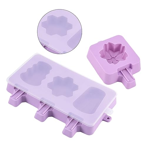 BEBEMOKO 2 moldes de helado creativos para hacer paletas para golosinas caseras y herramienta segura para hacer polos de hielo para diversión familiar con jugos y frutas
