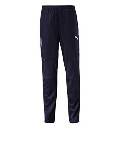 PUMA FIGC Italia Pantalon Homme, Peacoat/Team Power Blue, FR : M (Taille Fabricant : M)