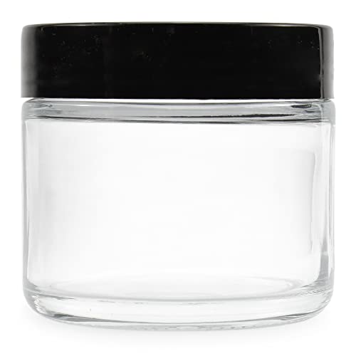 Cornucopia 2Oz Straight Sided Clear Glass Jars (12 Pack), Airtight Cosmetic Jars For Creams, Balms & Aromatherapy #TOP5