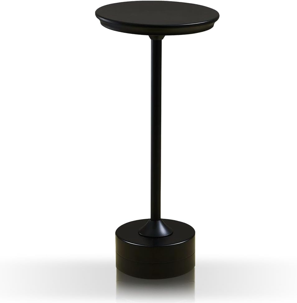 Lámpara de mesa LED portátil de metal, lámpara de escritorio de metal inalámbrica, lámpara recargable de control táctil, lámpara de escritorio de 3