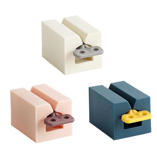 ELAYARD 3 pezzi Spremiagrumi Tubo Dentifricio Manuale in Plastica Dispenser Rotante Compatto per Bagno e Cosmetici Dosaggio Preciso e Salva Pasta Dentifricio Bianco Rosa e Blu Scuro
