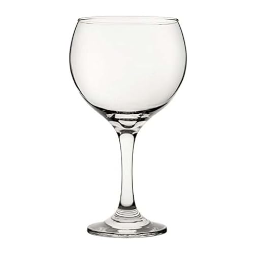 We Can Source It Ltd - Large Stemmed Gin Glasses 645 ml/23 oz Clear Glass with Balloon Shape Reusable and Cocktail Wine Glasses for Home Parties and Entertaining Stylish and Durable - Set of 4