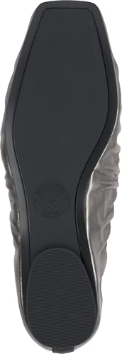 Vince Camuto Women's Verline Mary Jane Flat, Dark Pewter/Black, 74