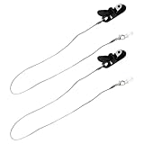 SWOOMEY Hörgeräte Lanyard 2 Stück aus Silikon und Nylon Verlustrisiko Minimierendes Halteband für Ältere Menschen und Reisende Geeignet für hinter dem