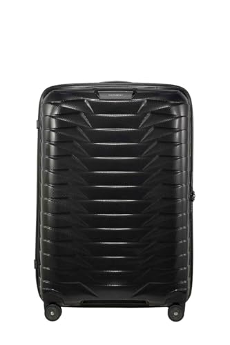 Image of Samsonite Proxis 75 cm Large Check-in Polypropylene (PP) 8 Wheels Spinner Hard Luggage /Suitcase /Trolley Bag for Travel (Black)