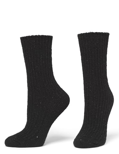 Image of HUE womens Fashion Crew Sock Packs - Textured Dot Socks, Sequin Soft Rib Crew Sock, Shimmer Socks