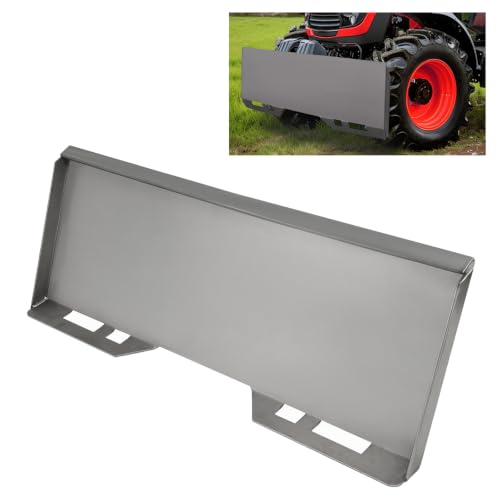 Image of ECOTRIC 1 /4 inch Skid Steer Attachment Plate Compatible with Bobcat Kubota