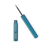Oftalmológicamente testado. KIKO Milano Super Colour Waterproof Eyeliner 04  Delineador de ojos líquido con color ultracubriente y resistente al agua