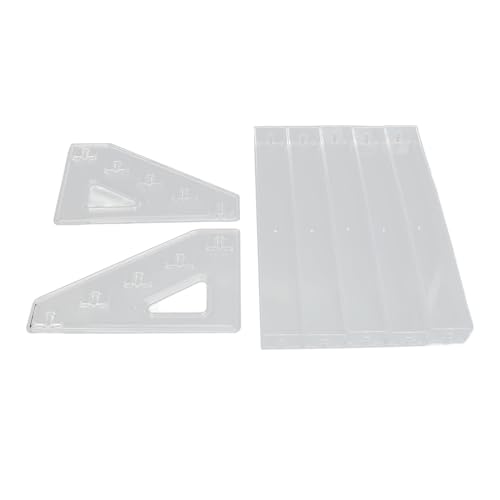 PORTA SMALTO TRASPARENTE A 5 STRATI ORGANIZZATORE DESIGN SCALA PER ACCESSORI PALETTE DI OMBRETTI