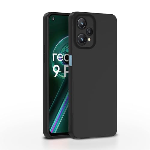 Image of Outlouders Back Cover for Realme 9 Pro 5G | Camera Protection | Durable Soft Matte Silicone Bumper Case (Black)