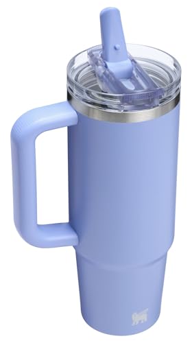 stanley quencher protour flip straw tumbler with leakproof lid  built-in straw amp handle  cupholder compatible for travel  insulated stainless steel cup  bpa-free