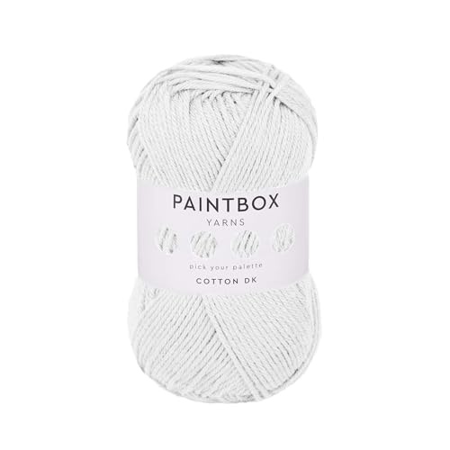 Paintbox Yarns 100% Cotton DK Yarn 1.76oz 50g 137yds 125m | Paper White Wool For Crochet Knitting - Soft Lightweight Double Knit Yarn For Clothes product thumbnail 8